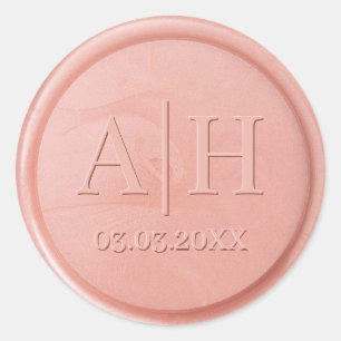 Monogram Datum Roos Wax Seal Sticker