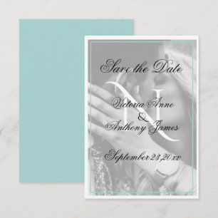 Monogram de Band van het Manuscript van de Foto sp Save The Date