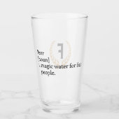 Monogram "De betekenis van bier" Glas (Voorkant)