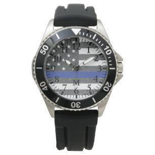 Monogram: De dunne blauwe lijn. Horloge