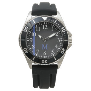 Monogram: De dunne blauwe lijn. Horloge