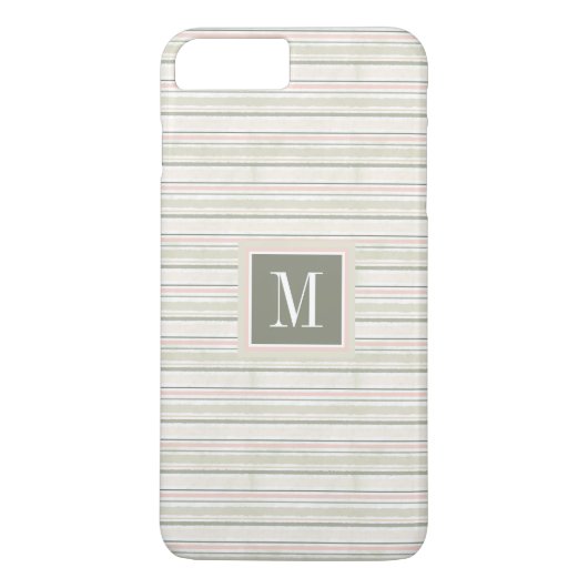 Monogram | De Joy of White | Waterverf Stripes Case-Mate iPhone Case (Achterkant)