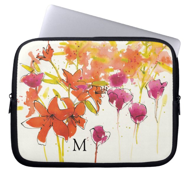 Monogram | De sloppenwijk van Patty Laptop Sleeve (Voorkant)