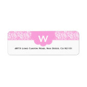 Monogram deco etiket (Voorkant)