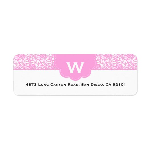 Monogram deco etiket (Voorkant)