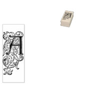 Monogram  decoratief initiaal Letter A Rubberstempel (Gestempeld)