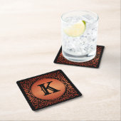 Monogram decoratief kartonnen onderzetters (Insitu)