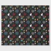 Monogram Decoratief Kerstmisdecor Oranament Cadeaupapier (Vlak)