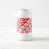 Monogram decoratief patroon bierpul (Voorkant links)