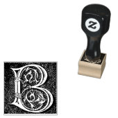 Monogram  decoratieve letter B Rubberstempel (Gestempeld)