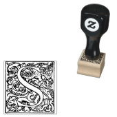 Monogram decoratieve letter S Rubberstempel (Gestempeld)