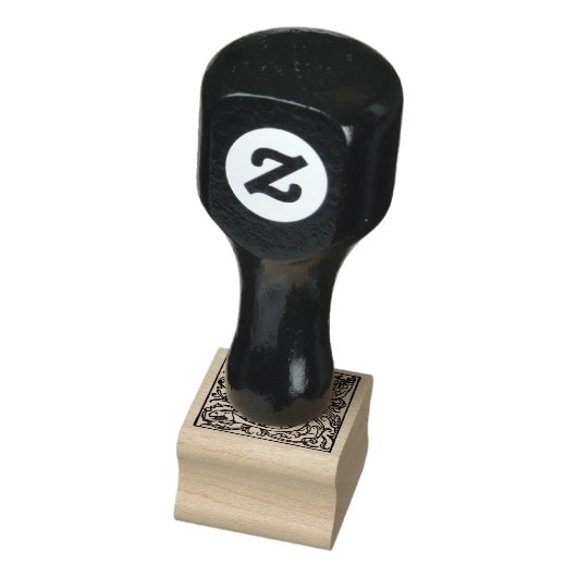 Monogram  decoratieve letter S Rubberstempel (Stempel)