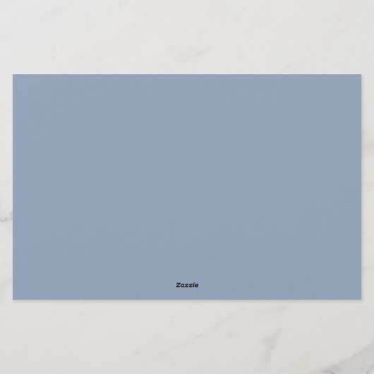 Monogram Decoratieve Typografie | Dusty Blue Briefpapier (Achterkant)