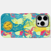 Monogram  Deer Art Nouveau Forest iphone Case-Mate iPhone Case (Achterkant (horizontaal))