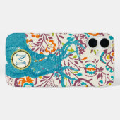 Monogram  Deer Art Nouveau Forest iphone Case-Mate iPhone Case (Achterkant (horizontaal))