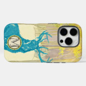 Monogram  Deer Art Nouveau Forest iphone Case-Mate iPhone Case (Achterkant (horizontaal))