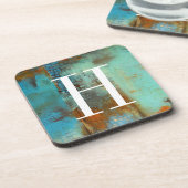 Monogram | Deja Blue Bier Onderzetter (Linkerzijde)