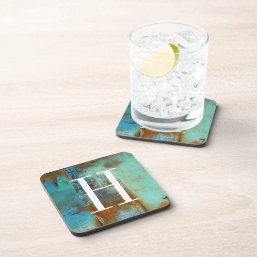 Monogram | Deja Blue Bier Onderzetter (Rechterzijde)