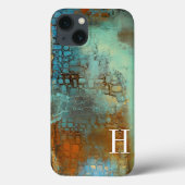 Monogram| Deja Blue Case-Mate iPhone Case (Achterkant)