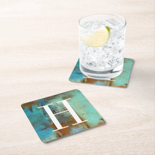 Monogram | Deja Blue Kartonnen Onderzetters (Insitu)