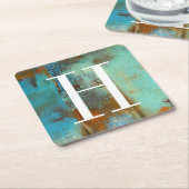 Monogram | Deja Blue Kartonnen Onderzetters (Schuin)