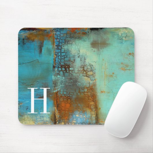 Monogram | Deja Blue Muismat (Met muis)