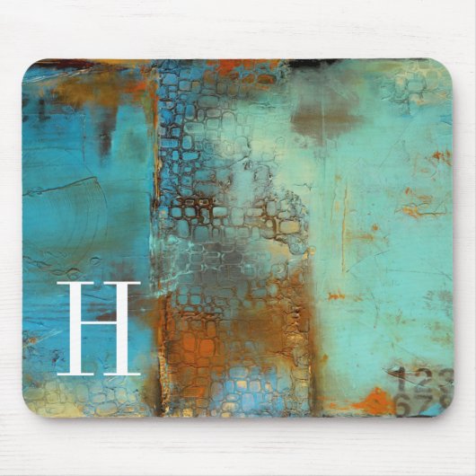 Monogram | Deja Blue Muismat (Voorkant)