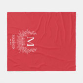 Monogram deken (Voorkant (Horizontaal))