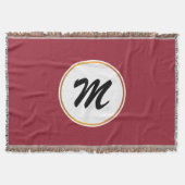 monogram deken (Voorkant)