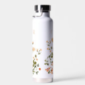 Monogram Delicate Spring Floral Botanical Waterfles (Rechts)