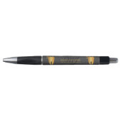Monogram Dentist - zwart en goud Pen (Voorkant)