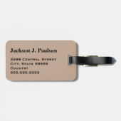 Monogram Desert Militaire Camo Camouflage Zwart Bagagelabel (Achterkant horizontaal)