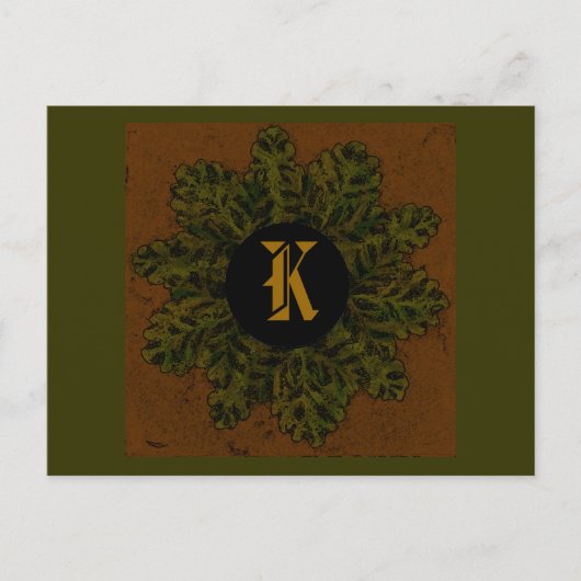 Monogram Design 03, Briefkaart (Voorkant)