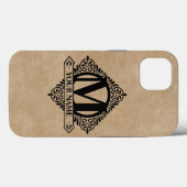 Monogram Design Hoesje-Mate iPhone Case (Achterkant (horizontaal))