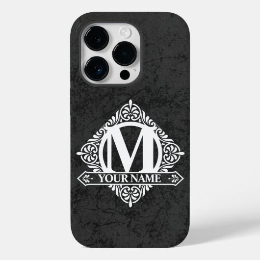  Monogram Design Hoesje-Mate iPhone Case (Achterkant)