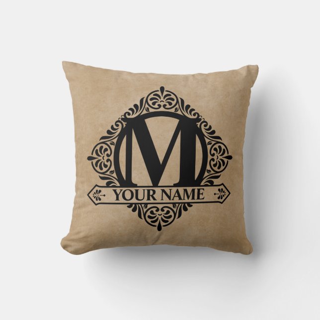  Monogram Design Sierkussen (Voorkant)