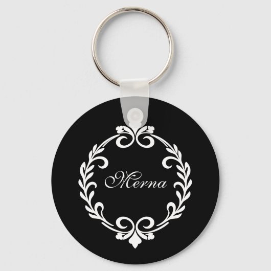 Monogram Design Sleutelhanger (Voorkant)