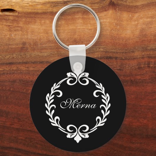 Monogram Design Sleutelhanger (Voorkant)