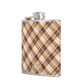 Monogram, Diagonal Plaid Vinyl Wrapped Hip Flask Heupfles (Links)