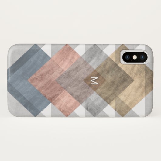 Monogram | Diamond Align I Case-Mate iPhone Case (Achterkant (horizontaal))