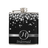 Monogram Diamond - Bridesmaid Heupfles (Voorkant)