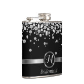 Monogram Diamond - Bridesmaid Heupfles (Rechts)