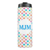 Monogram Diamond Pattern Thermal Tumbler Thermosbeker (Voorkant)