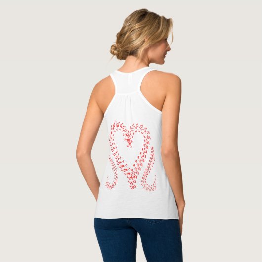 Monogram Diamond Ring Hearts Tanktop (Volledige Achterkant)