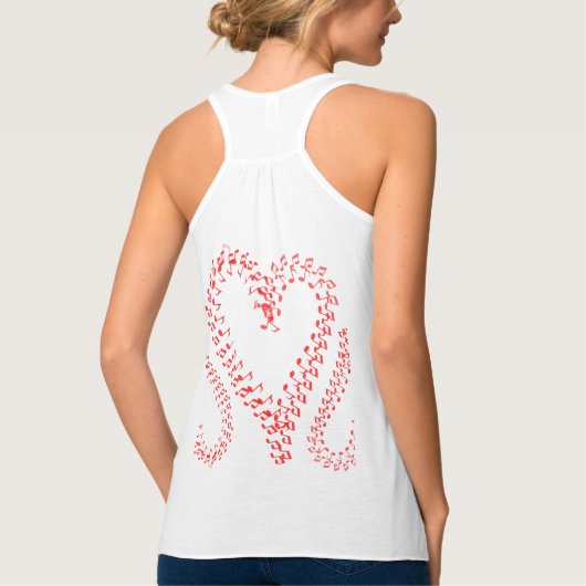Monogram Diamond Ring Hearts Tanktop (Achterkant)