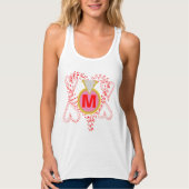 Monogram Diamond Ring Hearts Tanktop (Voorkant)