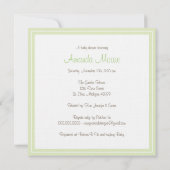 Monogram Diaper en de Uitnodiging van het Baby sho (Achterkant)