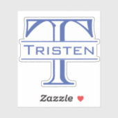 Monogram die op maat gesneden Aangepaste sticker (Vel)