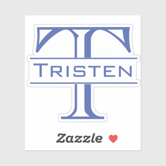 Monogram die op maat gesneden Aangepaste sticker (Vel)