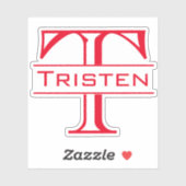 Monogram die op maat gesneden Aangepaste sticker (Vel)